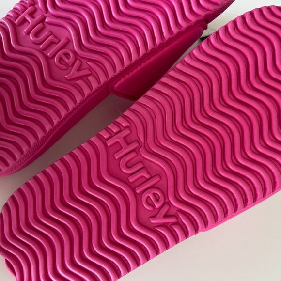 HURLEY Girl's Slip-On Adjustable Sandals Hot Pink Size 3 - Picture 3 of 6